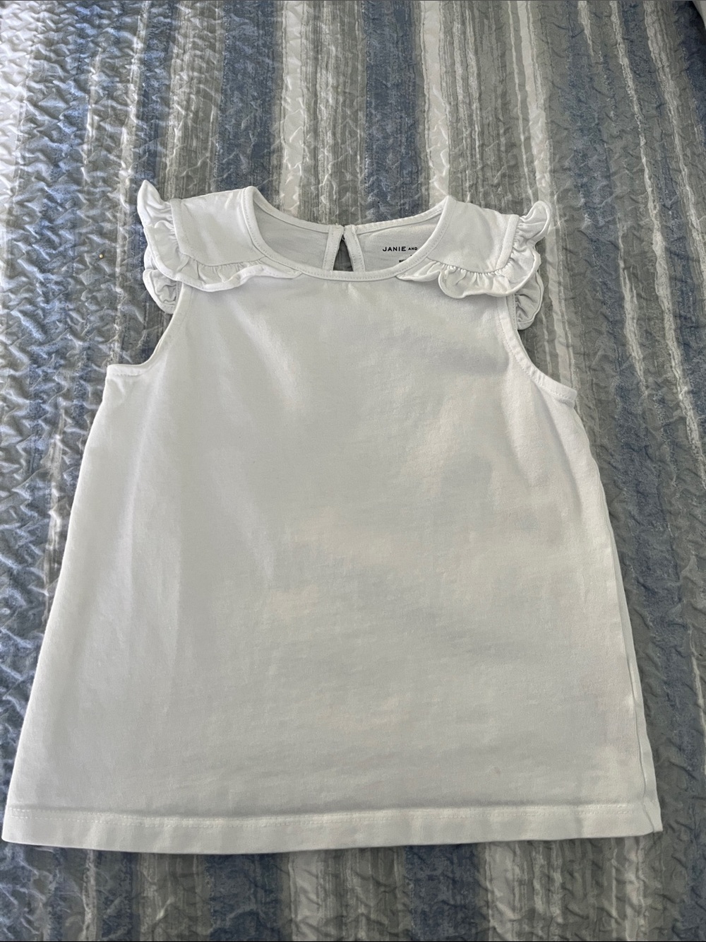 Janie and Jack  Size 5 ruffled tee